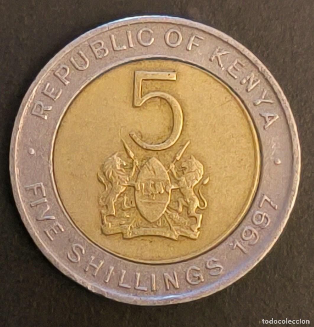 Monedas antiguas de &Aacute;frica: Kenia 5 chelines, 1997 - Foto 1