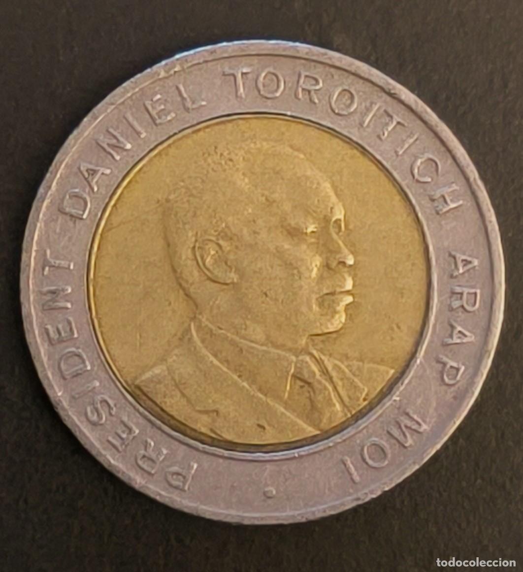 Monedas antiguas de &Aacute;frica: Kenia 5 chelines, 1997 - Foto 2
