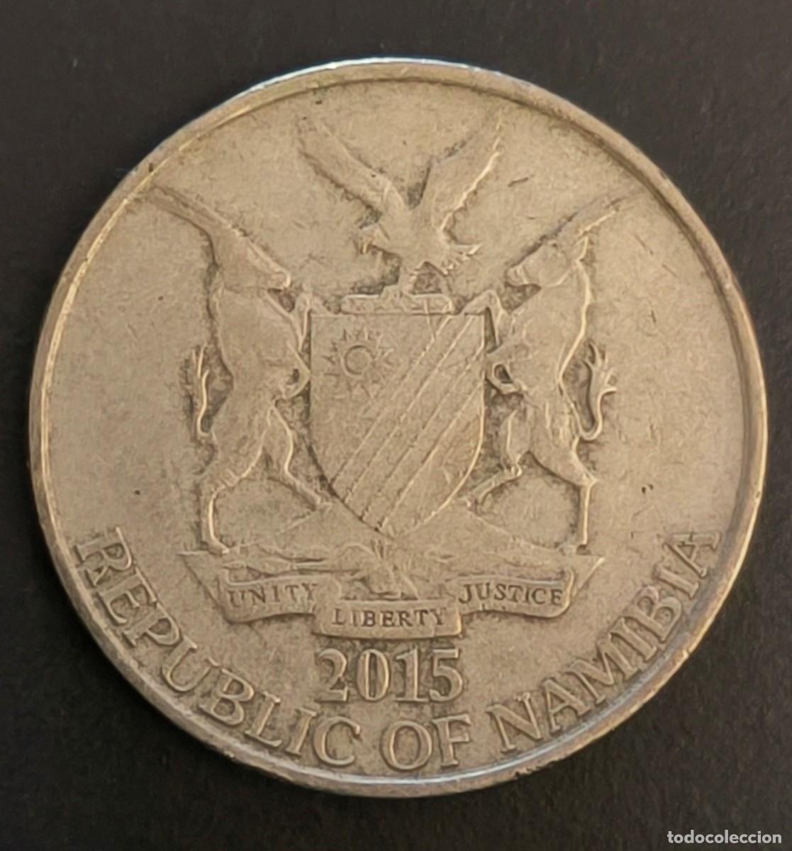 Monedas antiguas de &Aacute;frica: Namibia 5 d&oacute;lares, 2015 - Foto 1