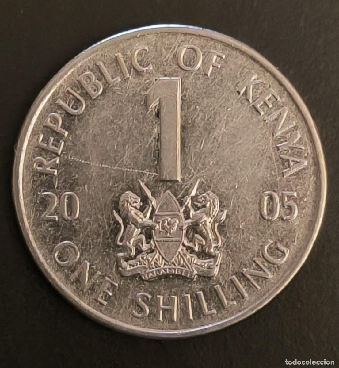 Monedas antiguas de &Aacute;frica: Kenia 1 chel&iacute;n, 2005 - Foto 2