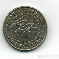 Monedas antiguas de África: MONEDA DE CAMERUN DE 100FRANCS AÑO 1968