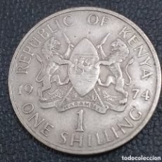 Monedas antiguas de África: KENIA 1 CHELIN 1974