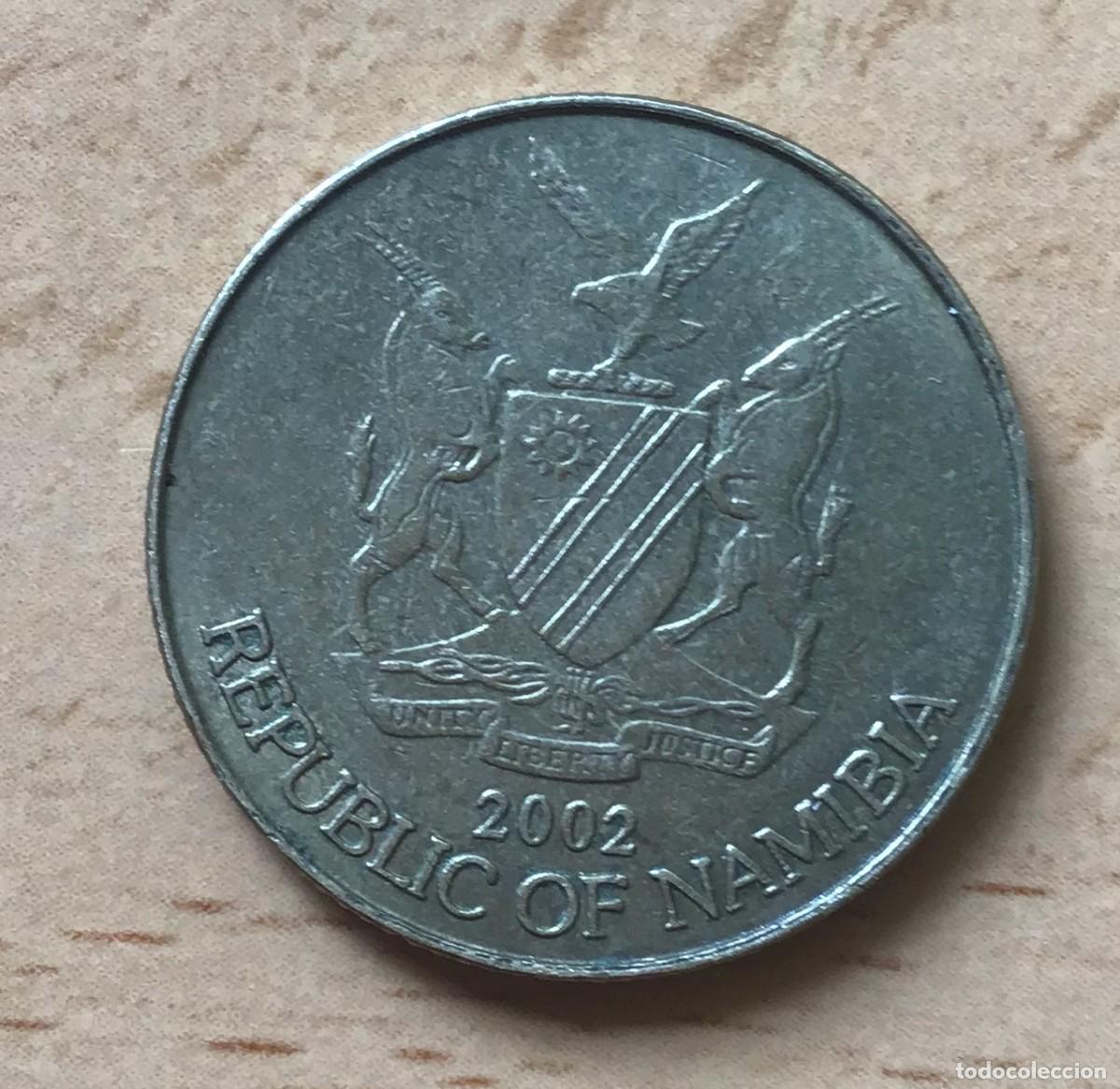 Monedas antiguas de &Aacute;frica: 1 d&oacute;lar de Namibia. A&ntilde;o 2002 - Foto 1