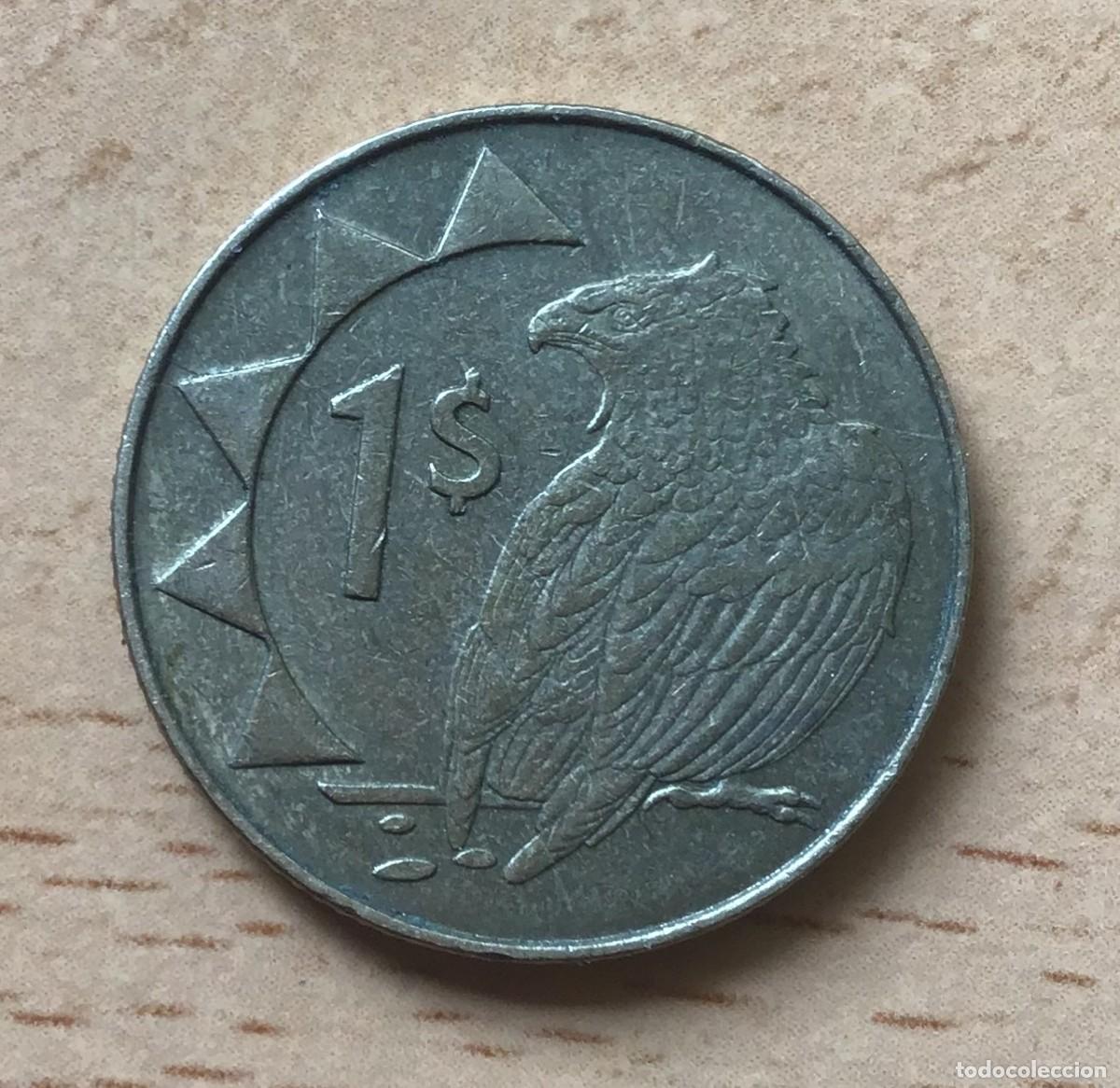 Monedas antiguas de &Aacute;frica: 1 d&oacute;lar de Namibia. A&ntilde;o 2002 - Foto 2