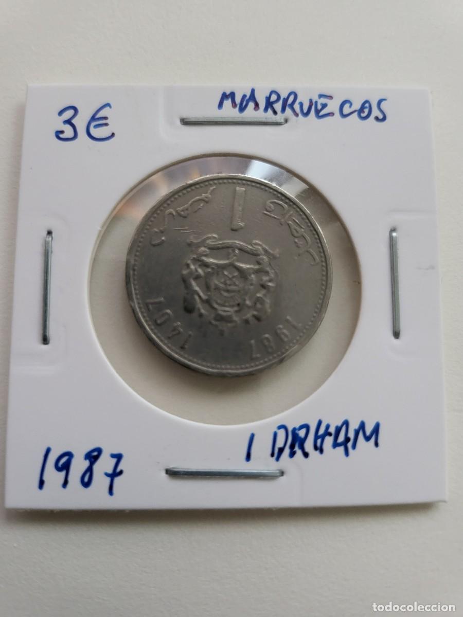 Monedas antiguas de &Aacute;frica: MONEDA DE MARRUECOS 1987 &rdquo;1 DIRHAM&rdquo; - Foto 1