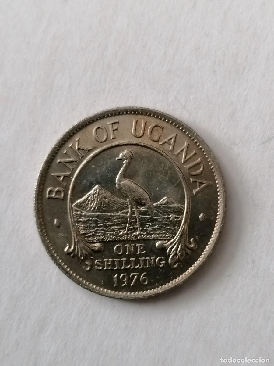 Monedas antiguas de &Aacute;frica: Moneda, Uganda, 1 chel&iacute;n, 1976,sin circular- - Foto 1