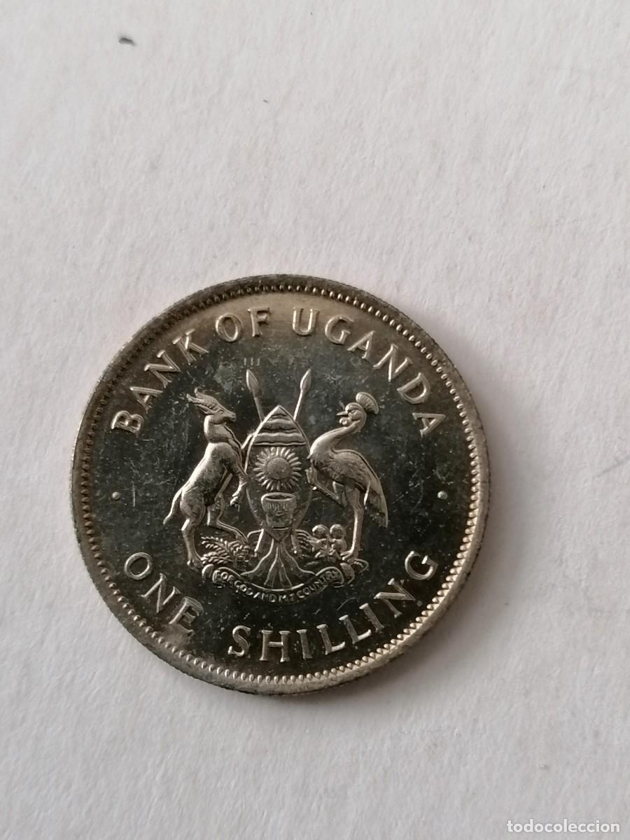 Monedas antiguas de &Aacute;frica: Moneda, Uganda, 1 chel&iacute;n, 1976,sin circular- - Foto 2