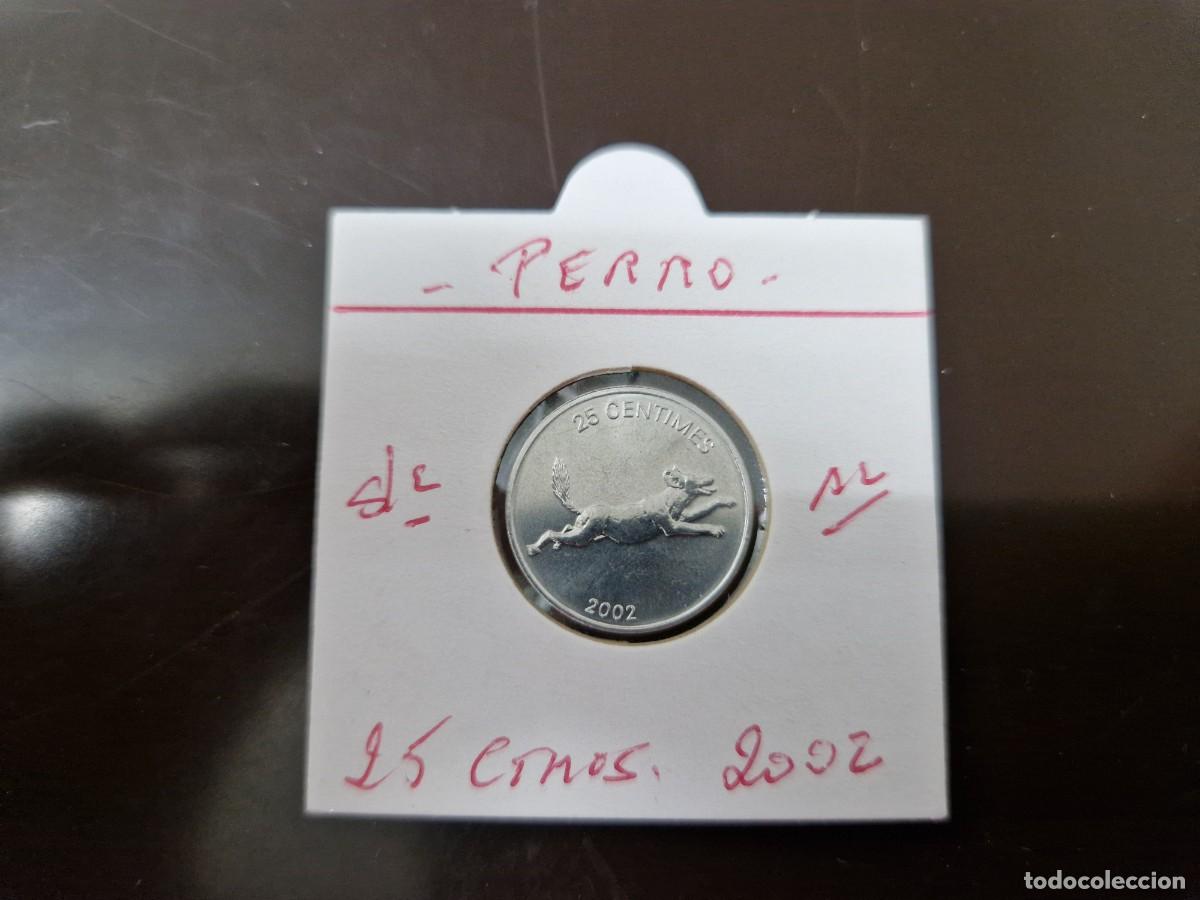 Monedas antiguas de &Aacute;frica: CONGO 25 CENTIMOS 2002 S/C KM=83 (ALUMINIO) PERRO - Foto 1