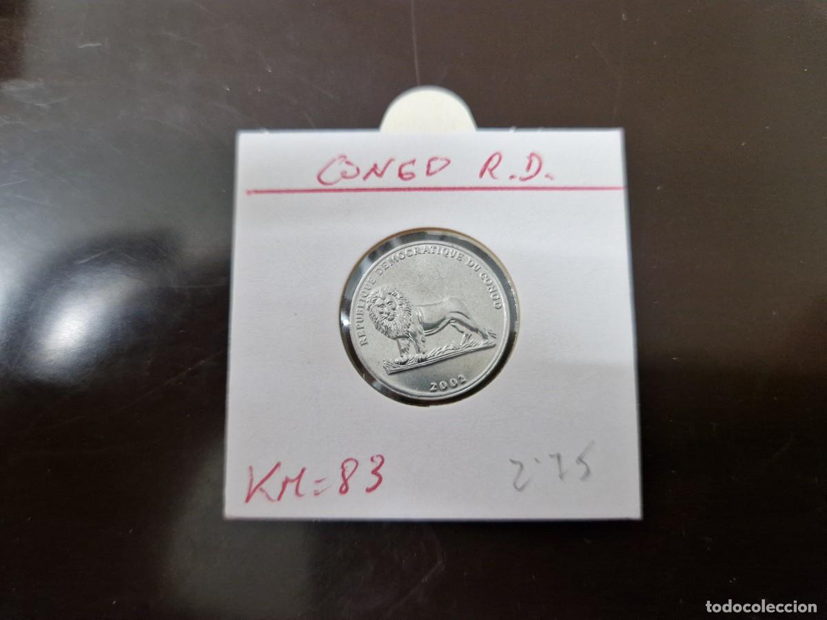 Monedas antiguas de &Aacute;frica: CONGO 25 CENTIMOS 2002 S/C KM=83 (ALUMINIO) PERRO - Foto 2