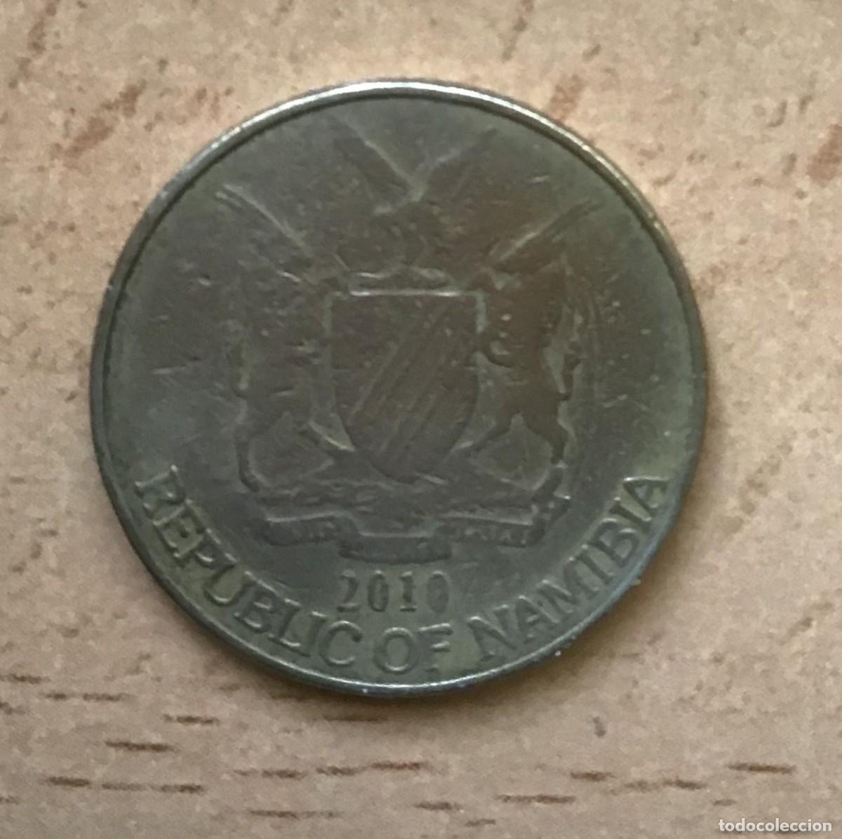 Monedas antiguas de &Aacute;frica: 1 d&oacute;lar de Namibia. A&ntilde;o 2010 - Foto 2