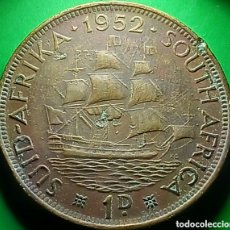 Monedas antiguas de África: SOUTH ÁFRICA 1 PENIQUE 1952 BRONCE KM#33.2