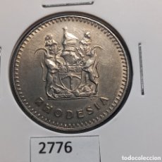 Monedas antiguas de África: RHODESIA 20 CÉNTIMOS 1977