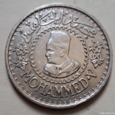 Monedas antiguas de África: MONEDA DE PLATA, 500 FRANCOS 1956 MARRUECOS, MOHAMMED V
