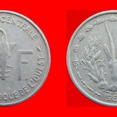 Monedas antiguas de África: 1 FRANCO 1965 AFRICA DEL OESTE-103603