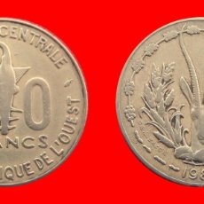 Monedas antiguas de África: 10 FRANCOS 1980 AFRICA DEL OESTE-103607