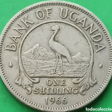 Monedas antiguas de África: UGANDA ONE SHILLING 1966 KM#5