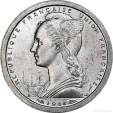 Monedas antiguas de África: [#224507] MADAGASCAR, FRANC, 1948, PARIS, ALUMINIO, FDC, KM:3
