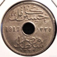 Monedas antiguas de África: EGIPTO (1916-1921) - 10 MILLIEMES AH1335-1917 H - SULTAN HUSSEIN KAMEL - A - 5,80 GR. CUPRONIQUEL