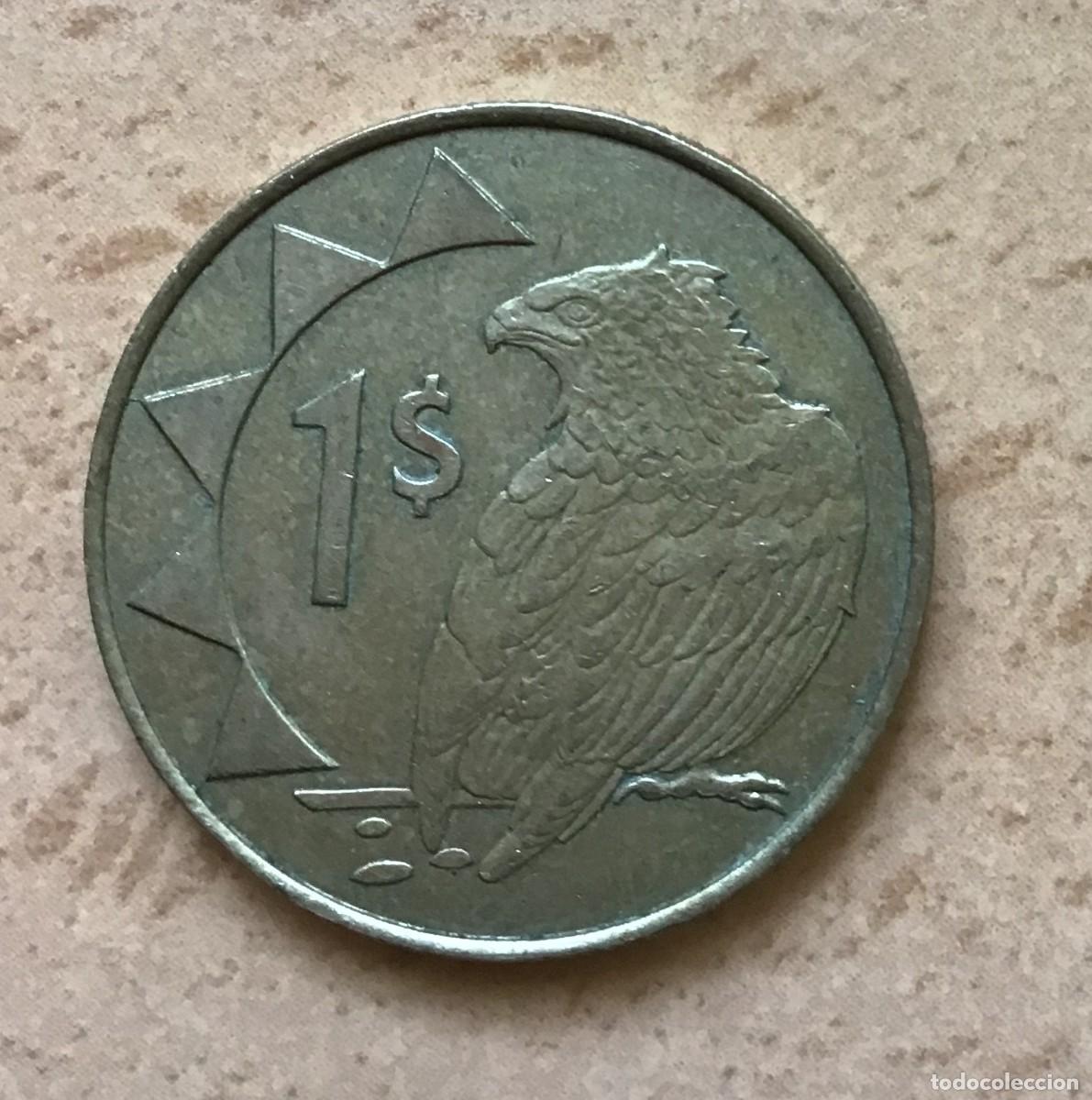 Monedas antiguas de &Aacute;frica: 1 d&oacute;lar de Namibia. A&ntilde;o 1996 - Foto 1