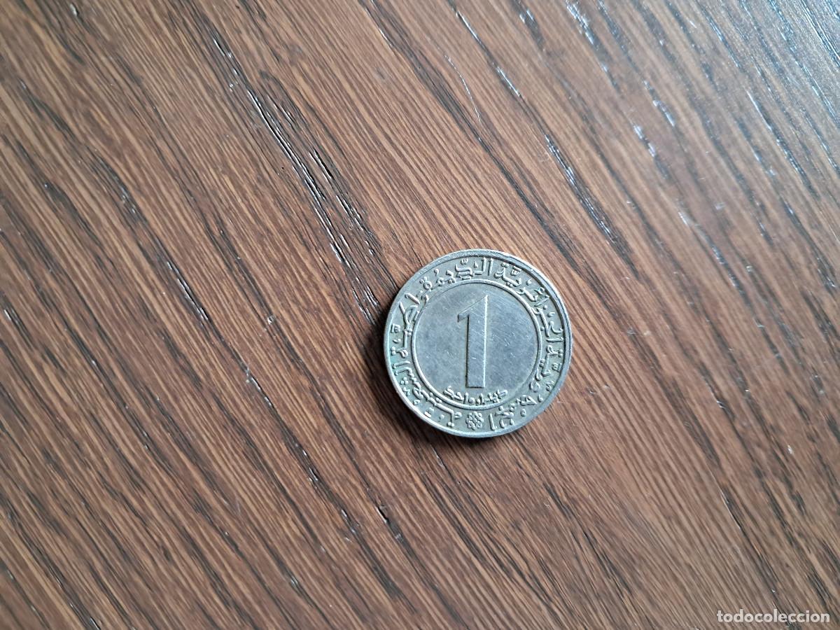 Monedas antiguas de &Aacute;frica: moneda de Argelia, 1 dinar. - Foto 2