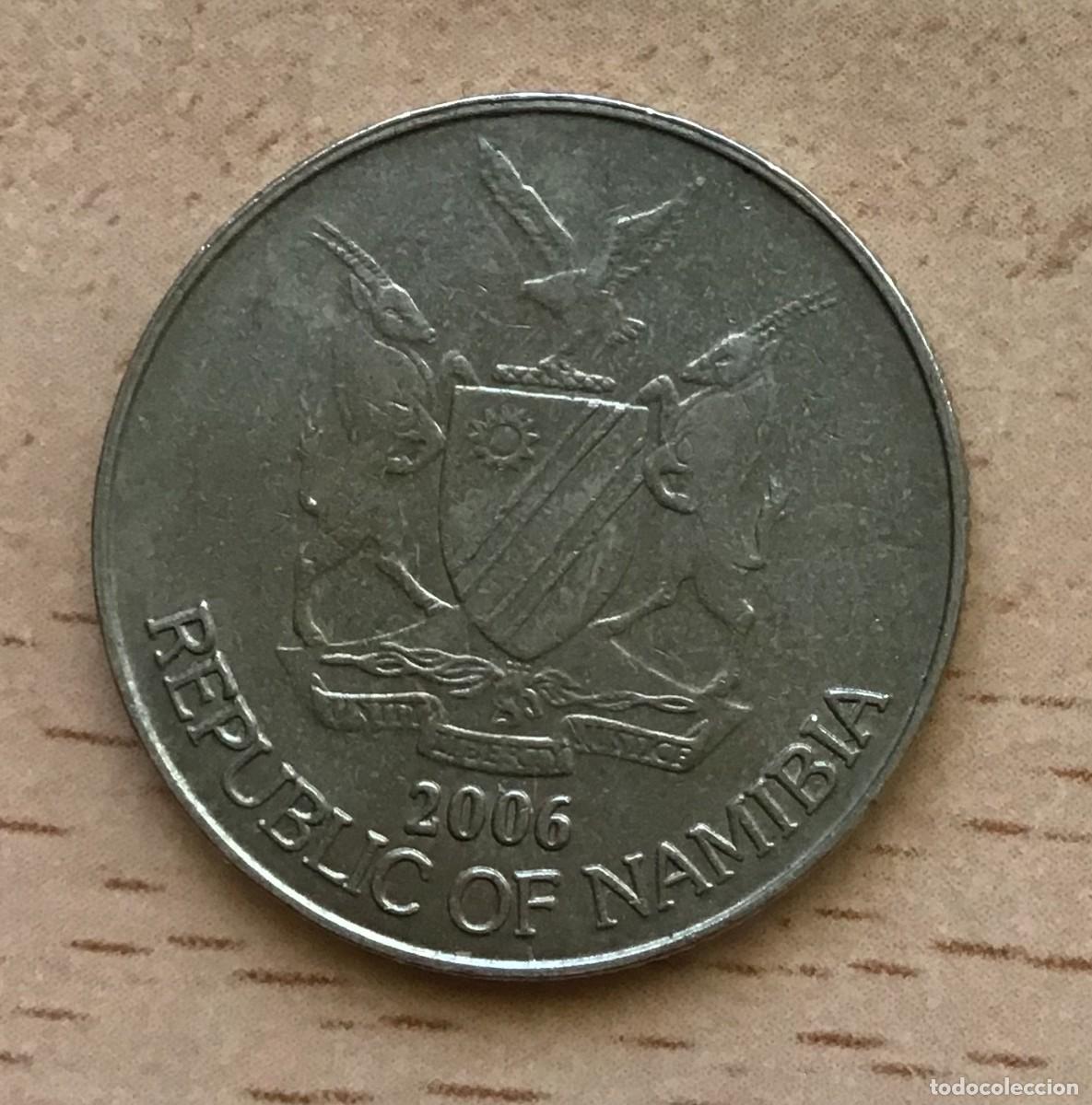 Monedas antiguas de &Aacute;frica: 1 d&oacute;lar de Namibia. A&ntilde;o 2006 - Foto 2