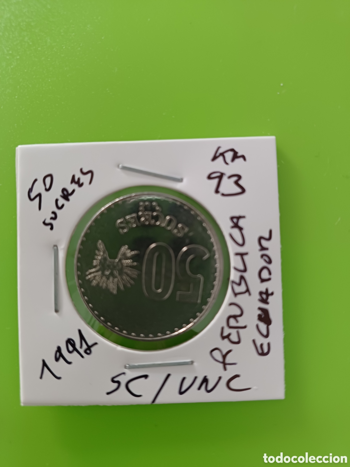 Monedas antiguas de &Aacute;frica: Rep&uacute;blica de Ecuador - Foto 1