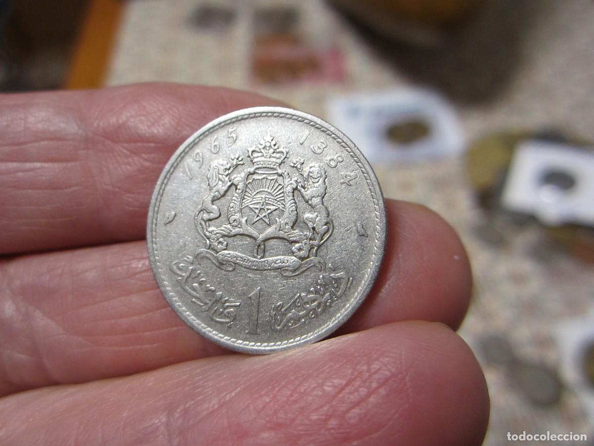Monedas antiguas de &Aacute;frica: MONEDA DE MARRUECOS DE 1 DIRHAM DE 1965 - Foto 2