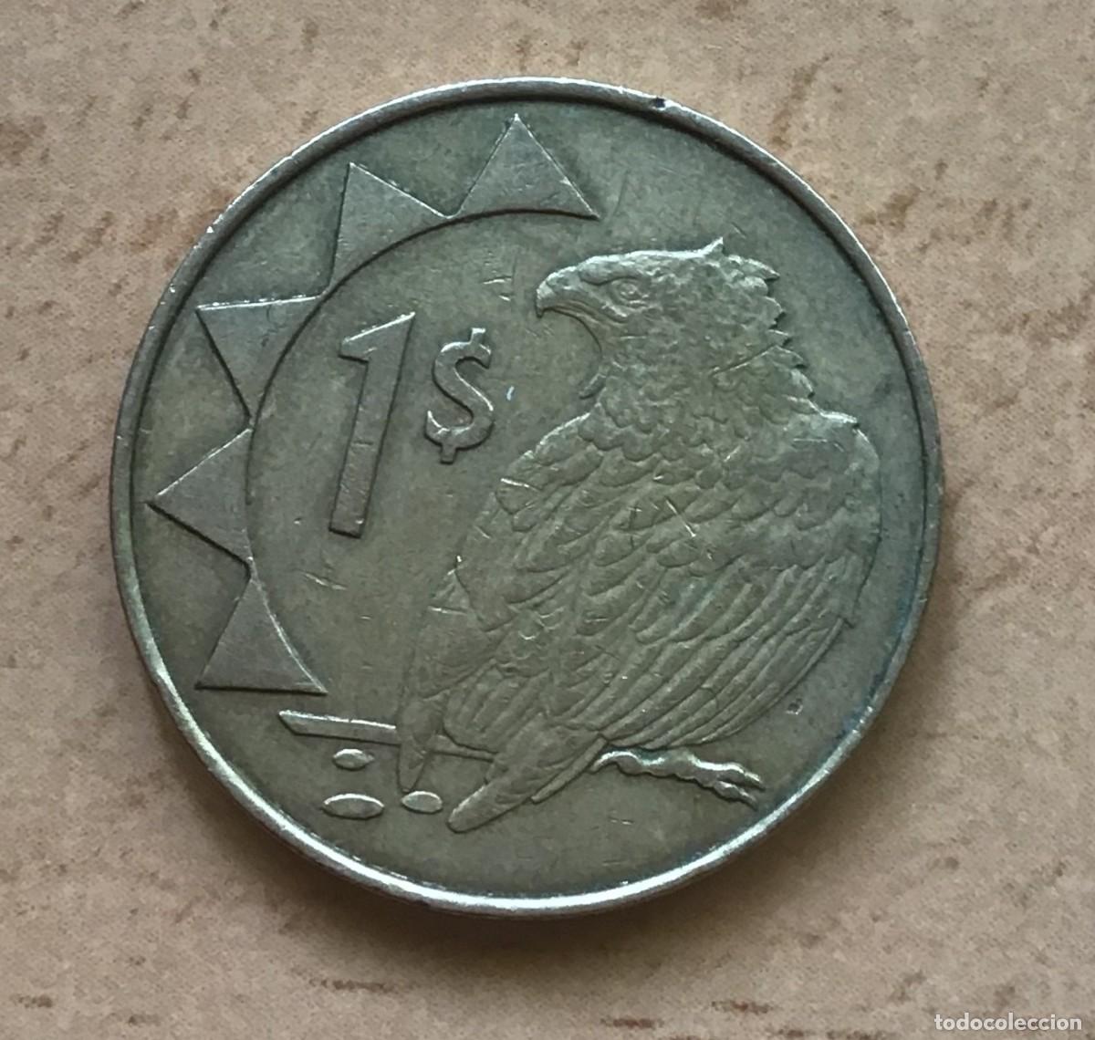 Monedas antiguas de &Aacute;frica: 1 d&oacute;lar de Namibia. A&ntilde;o 1996 - Foto 1
