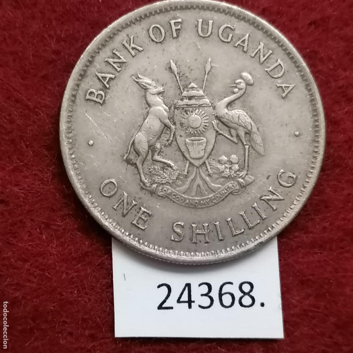 Monedas antiguas de &Aacute;frica: Uganda 1 shilling 1976 - Foto 2