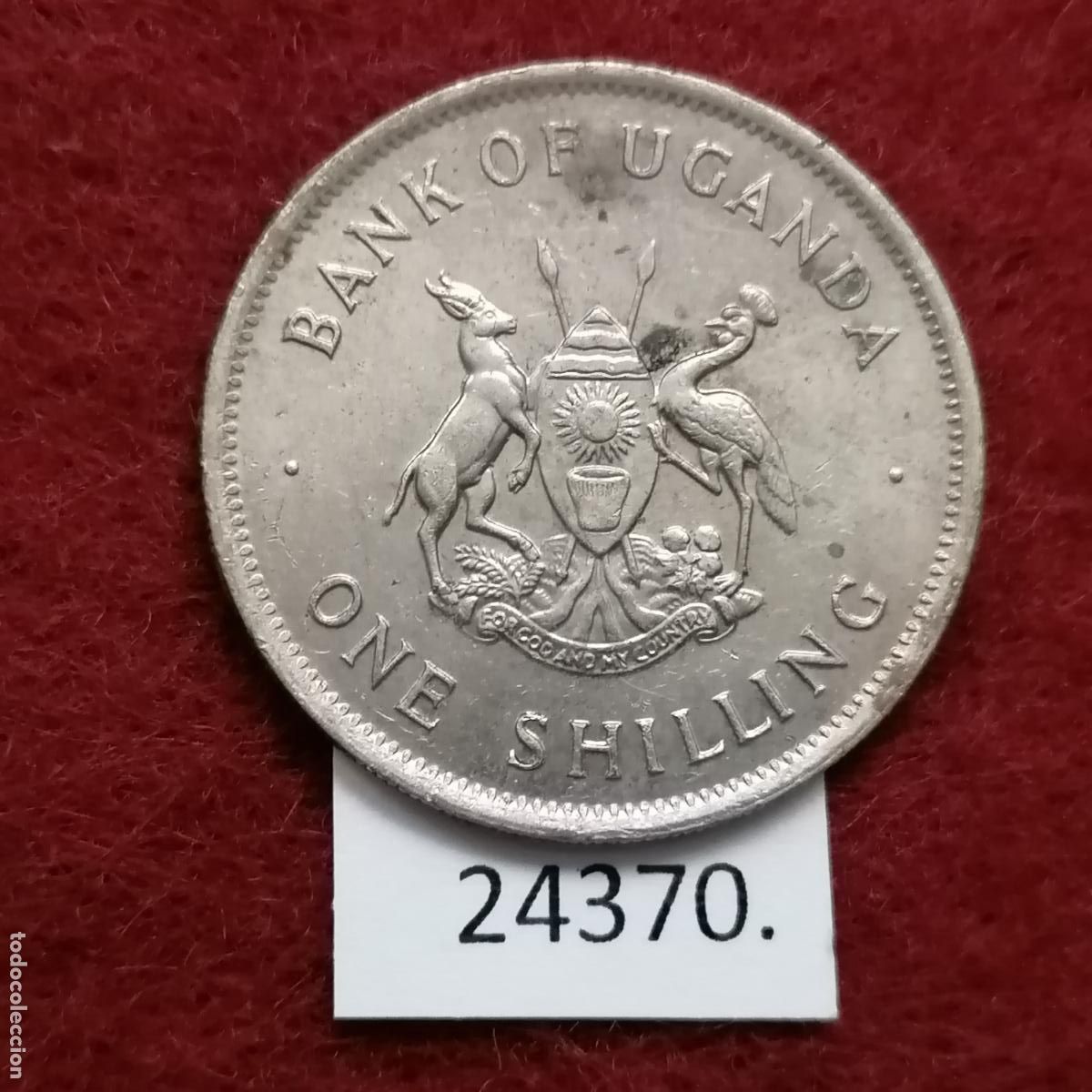 Monedas antiguas de &Aacute;frica: Uganda 1 shilling 1976 - Foto 2