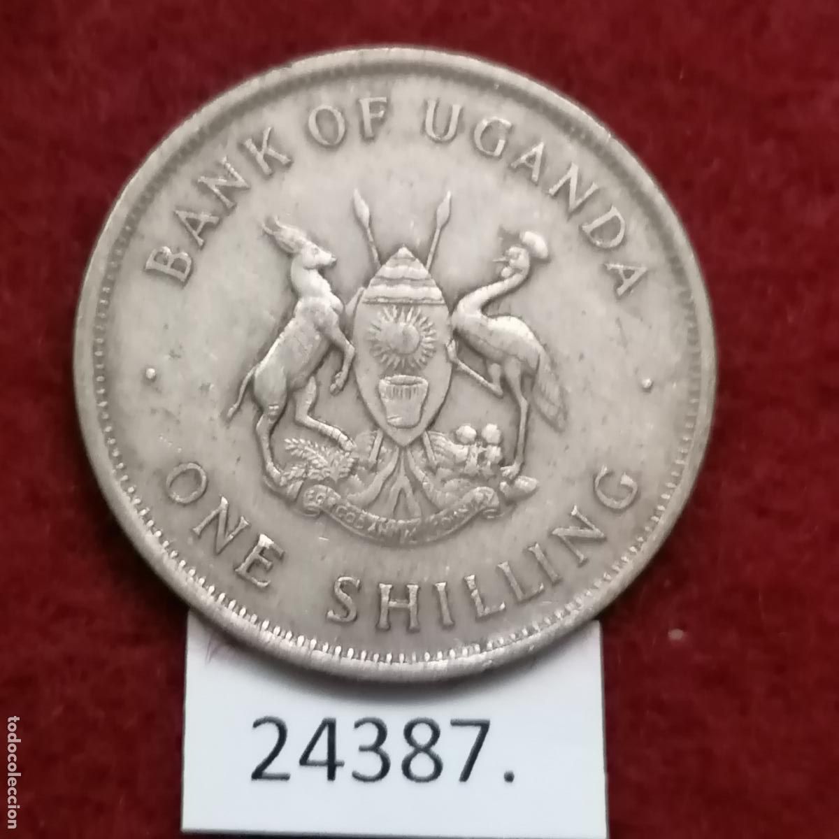 Monedas antiguas de &Aacute;frica: Uganda 1 shilling 1976 - Foto 2