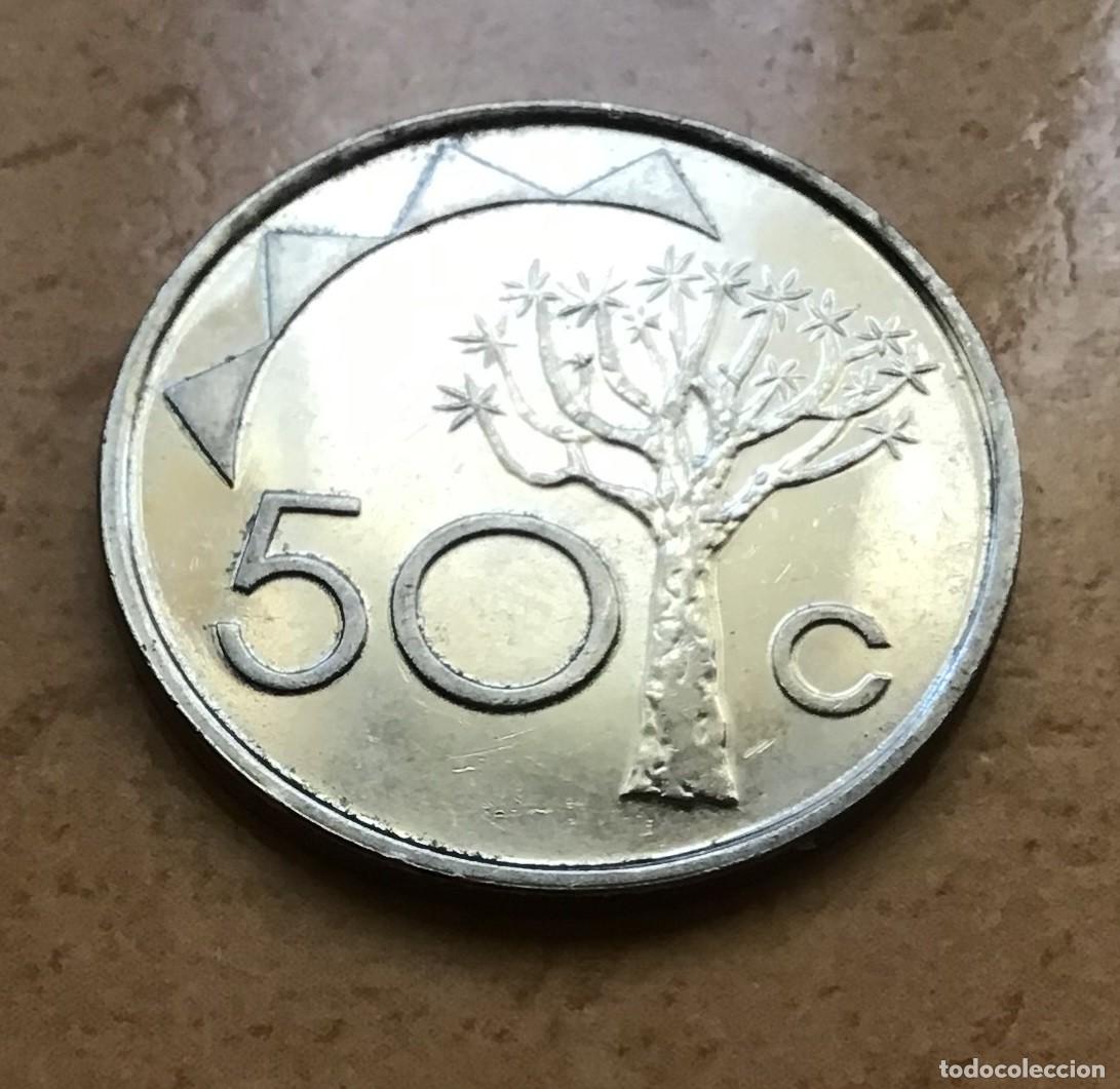 Monedas antiguas de &Aacute;frica: 50 centavos de Namibia. A&ntilde;o 2010 - Foto 1