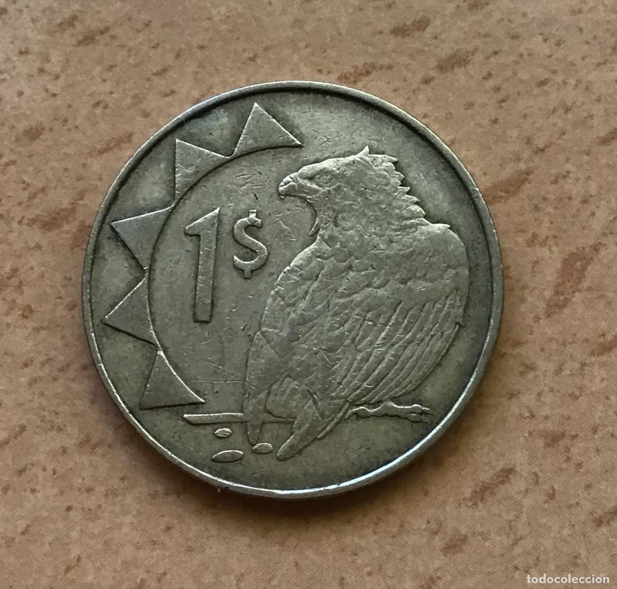Monedas antiguas de &Aacute;frica: 1 d&oacute;lar de Namibia. A&ntilde;o 1993 - Foto 1