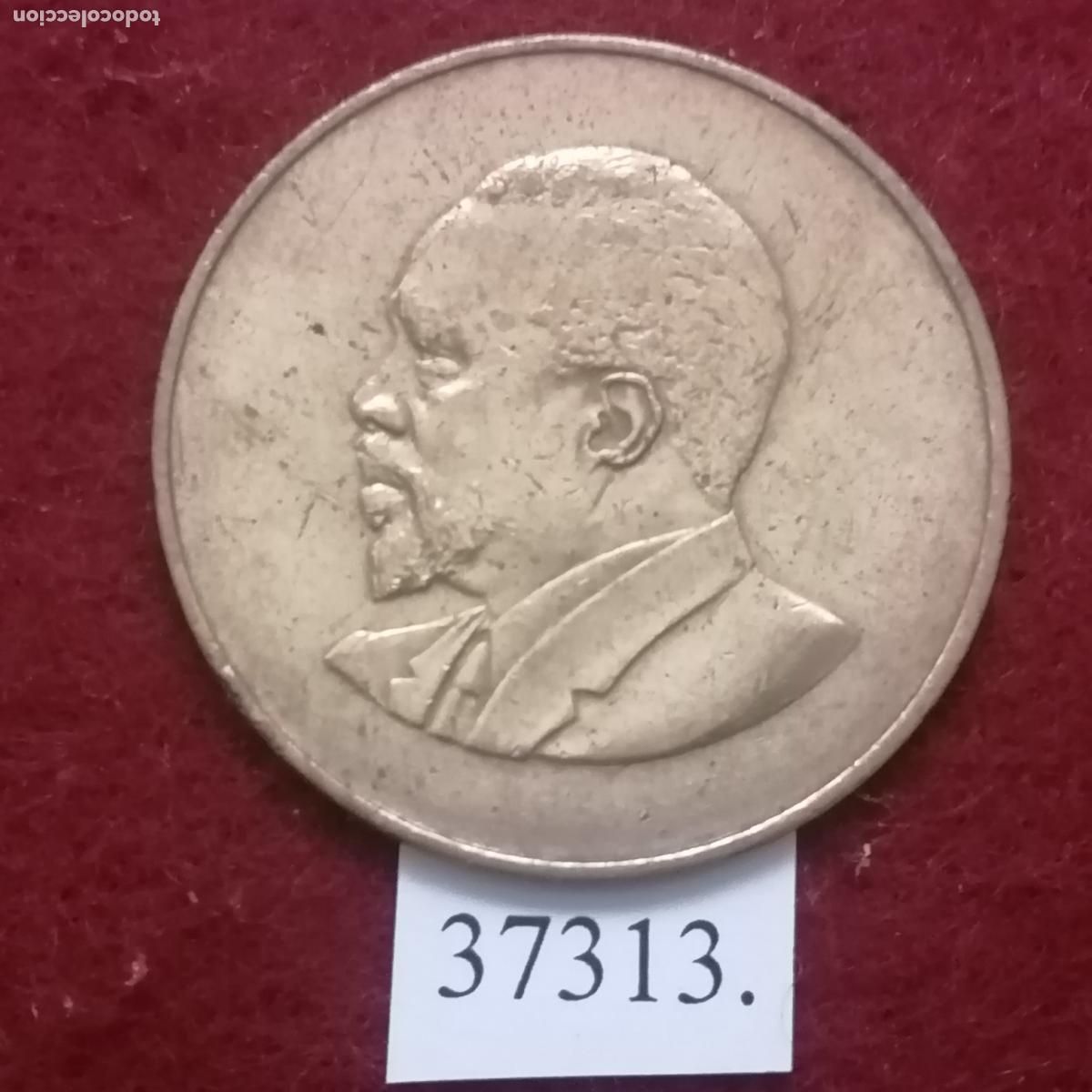 Monedas antiguas de &Aacute;frica: Kenia 10 c&eacute;ntimos 1968 - Foto 1