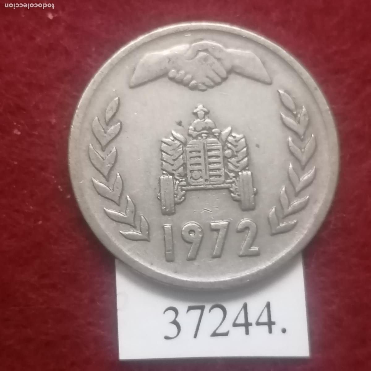 Monedas antiguas de &Aacute;frica: Argelia 1 dinar 1972 - Foto 1