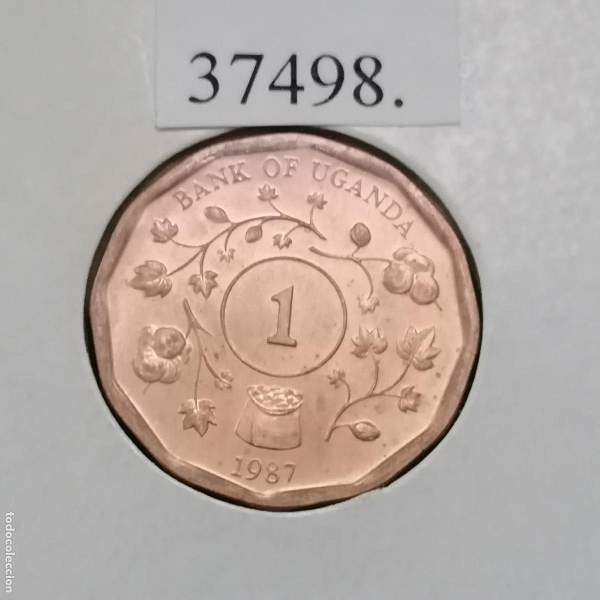 Monedas antiguas de &Aacute;frica: Uganda 1 shilling 1987 - Foto 2