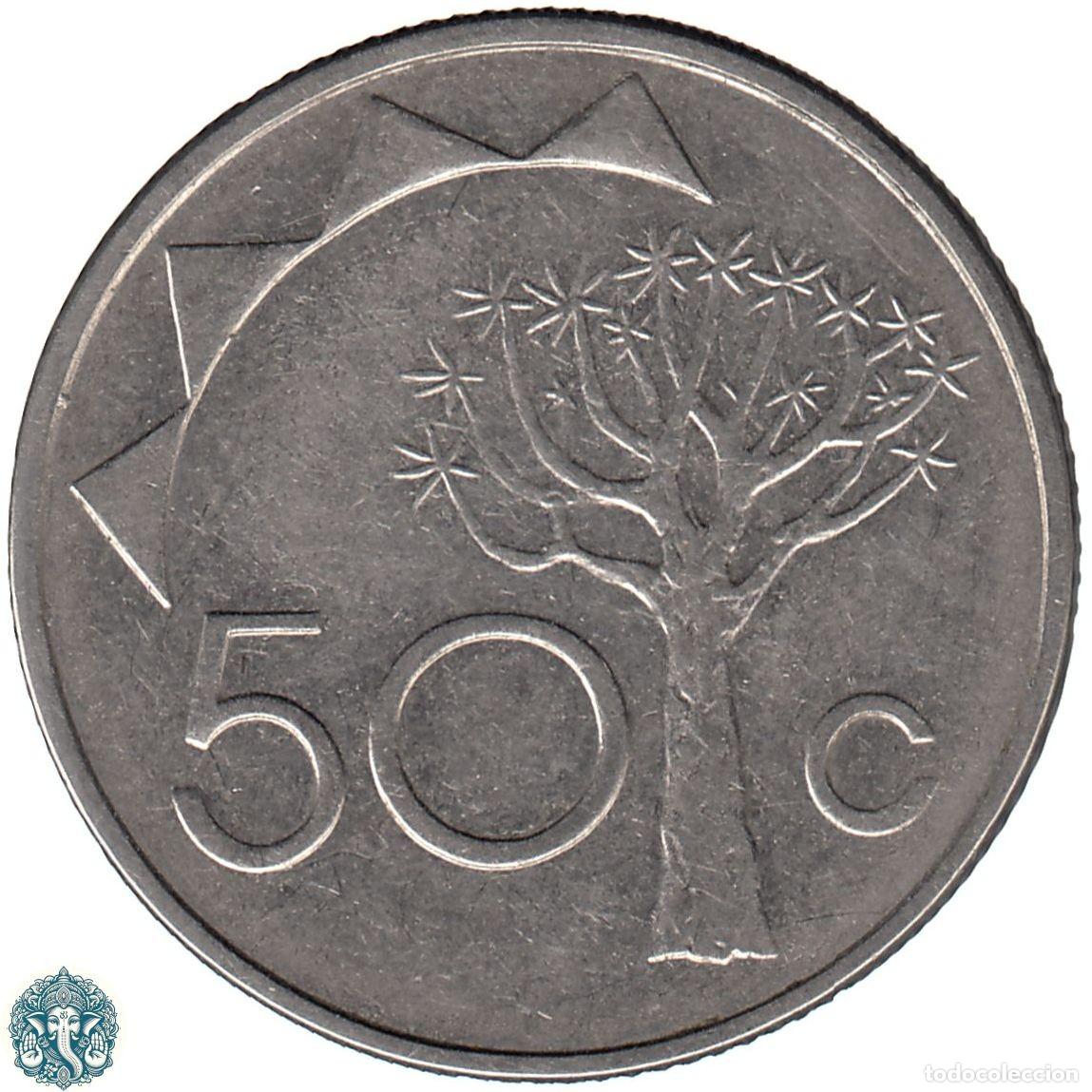Monedas antiguas de &Aacute;frica: NAMIBIA 50 Centavos 2008 KM#3 - Foto 1