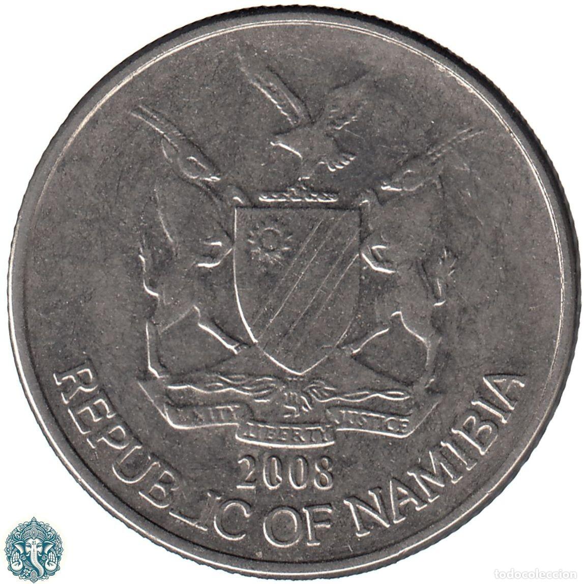 Monedas antiguas de &Aacute;frica: NAMIBIA 50 Centavos 2008 KM#3 - Foto 2