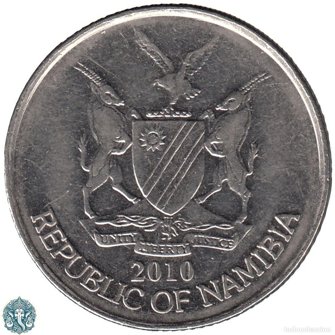 Monedas antiguas de &Aacute;frica: NAMIBIA 50 Centavos 2010 KM#3 - Foto 2