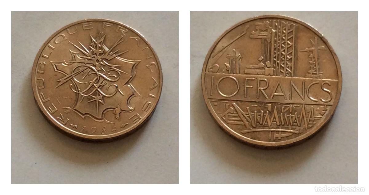 Monete antiche di Africa: FRAN&Ccedil;A, 10 FRANCS 1984. Cobre-Alum&iacute;nio-N&iacute;quel. MBC +