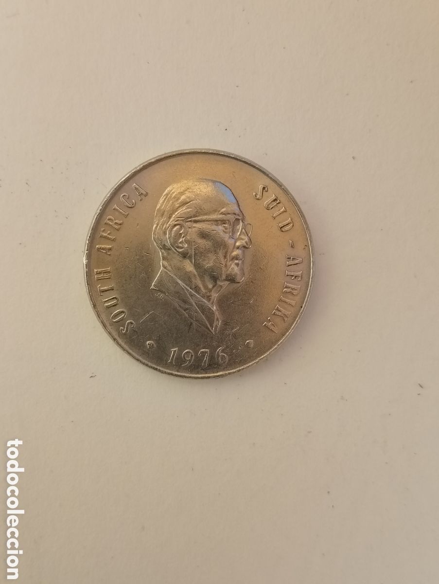 Old Coins of Africa: SUD&Aacute;FRICA REP&Uacute;BLICA 50 C&Eacute;NTIMOS 1976 S/C