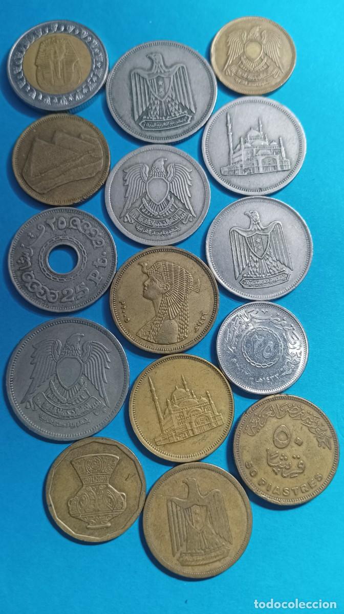 Monedas antiguas de &Aacute;frica: EGIPTO - 15 MONEDAS DIFERENTES - Foto 1