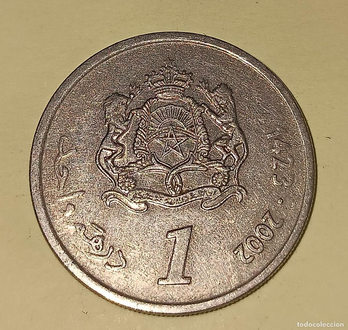 Monedas antiguas de &Aacute;frica: 1 Dirham marroqu&iacute; 2002 - Foto 1