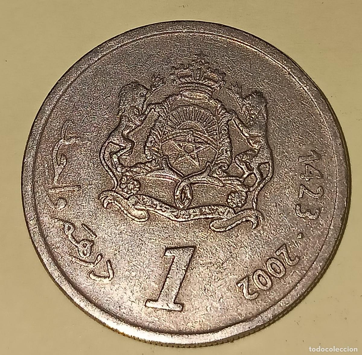 Monedas antiguas de &Aacute;frica: 1 Dirham marroqu&iacute; 2002 - Foto 1