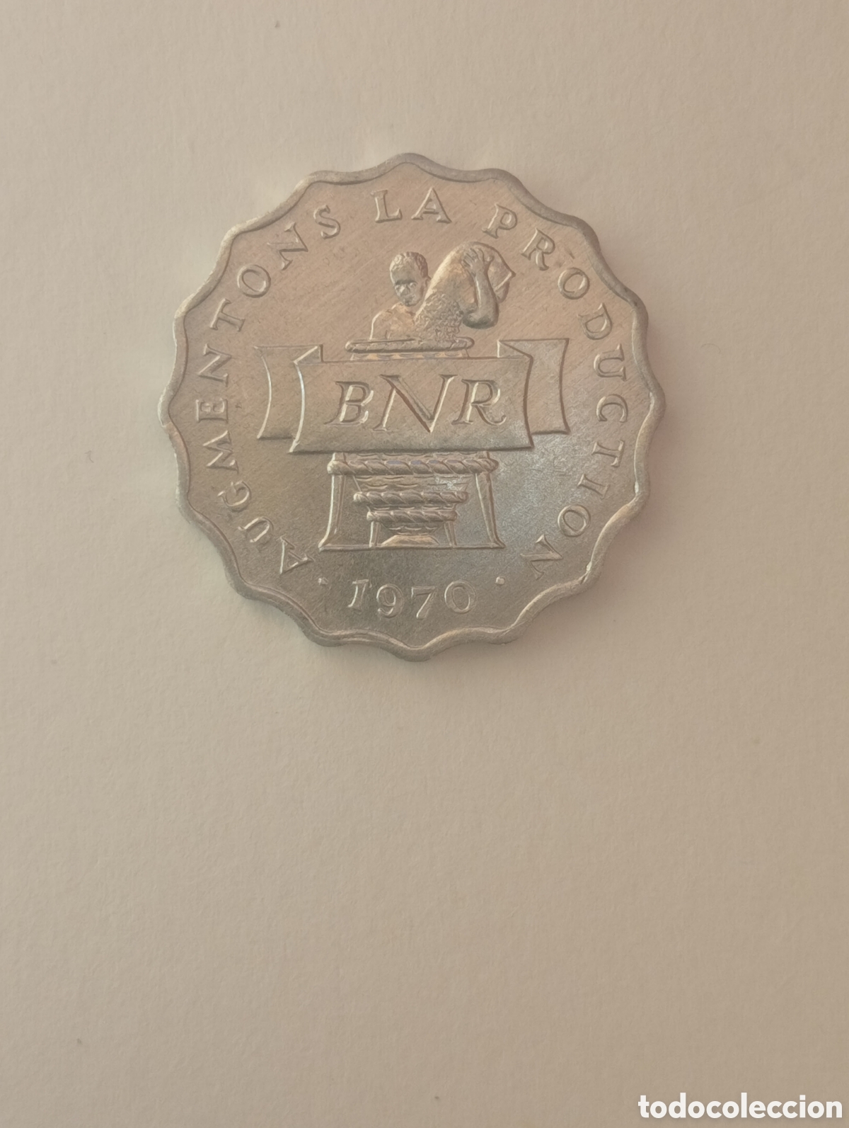 Monedas antiguas de &Aacute;frica: RUANDA 2 FRANCOS 1970 S/C - Foto 1