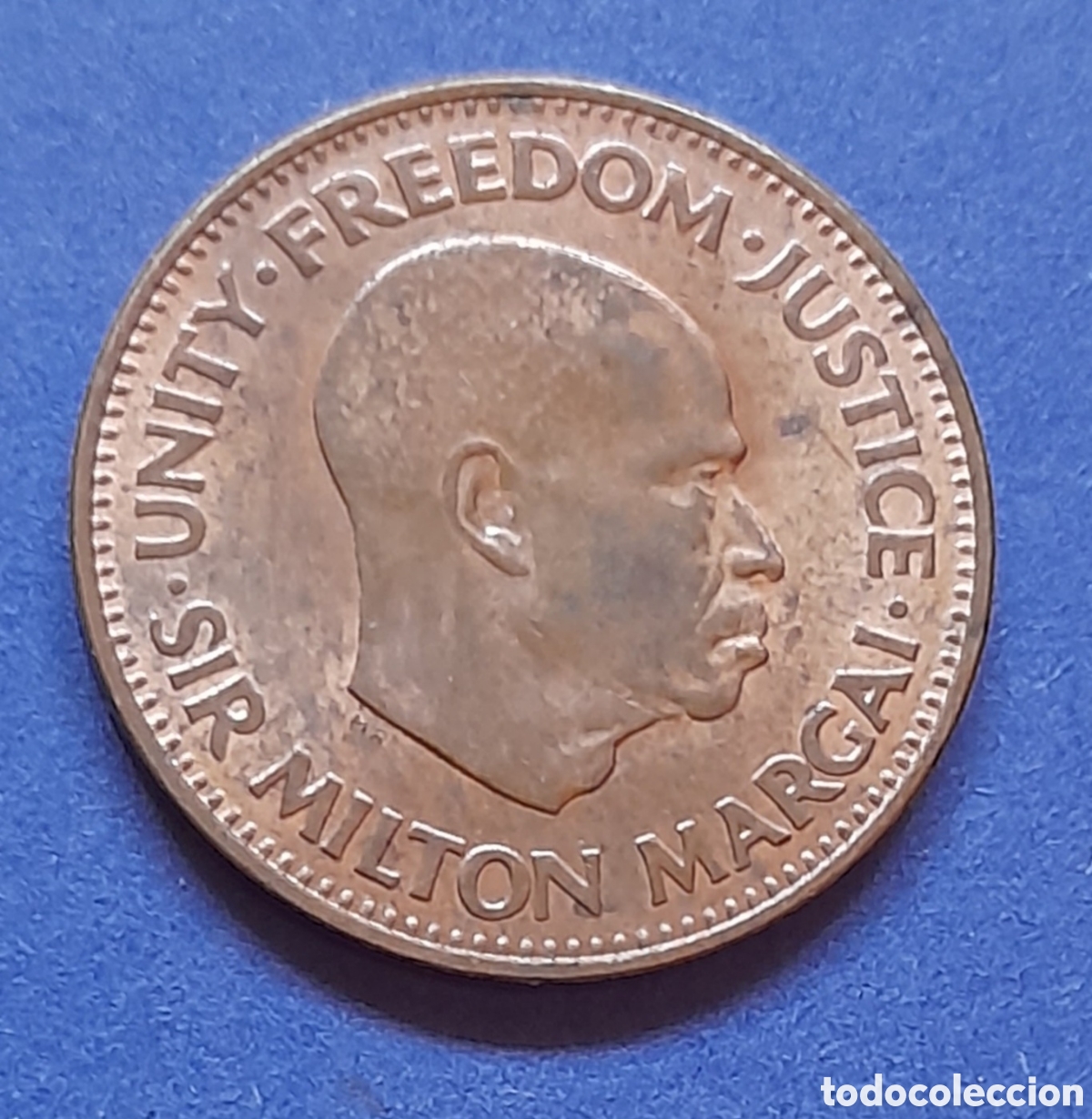 Monedas antiguas de &Aacute;frica: 1/2 centavo del a&ntilde;o 1964 - Foto 2
