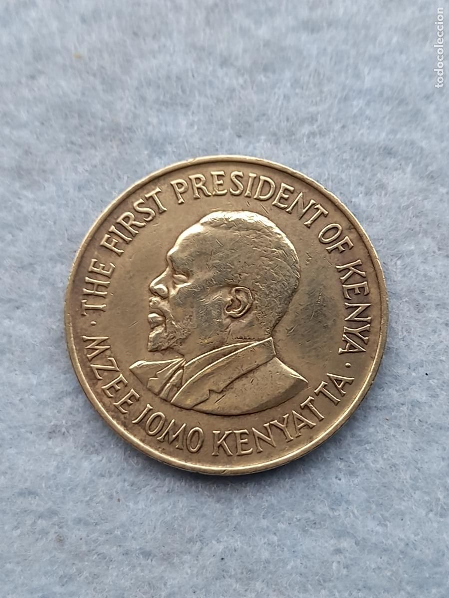 Monedas antiguas de &Aacute;frica: Kenya. 10 C&eacute;ntimos. A&ntilde;o 1974. - Foto 2