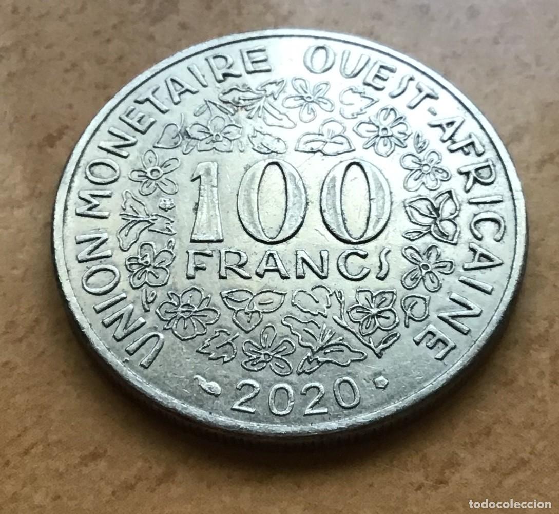 Monnaies anciennes d'Afrique: 100 francos de &Aacute;frica del Oeste. A&ntilde;o 2020