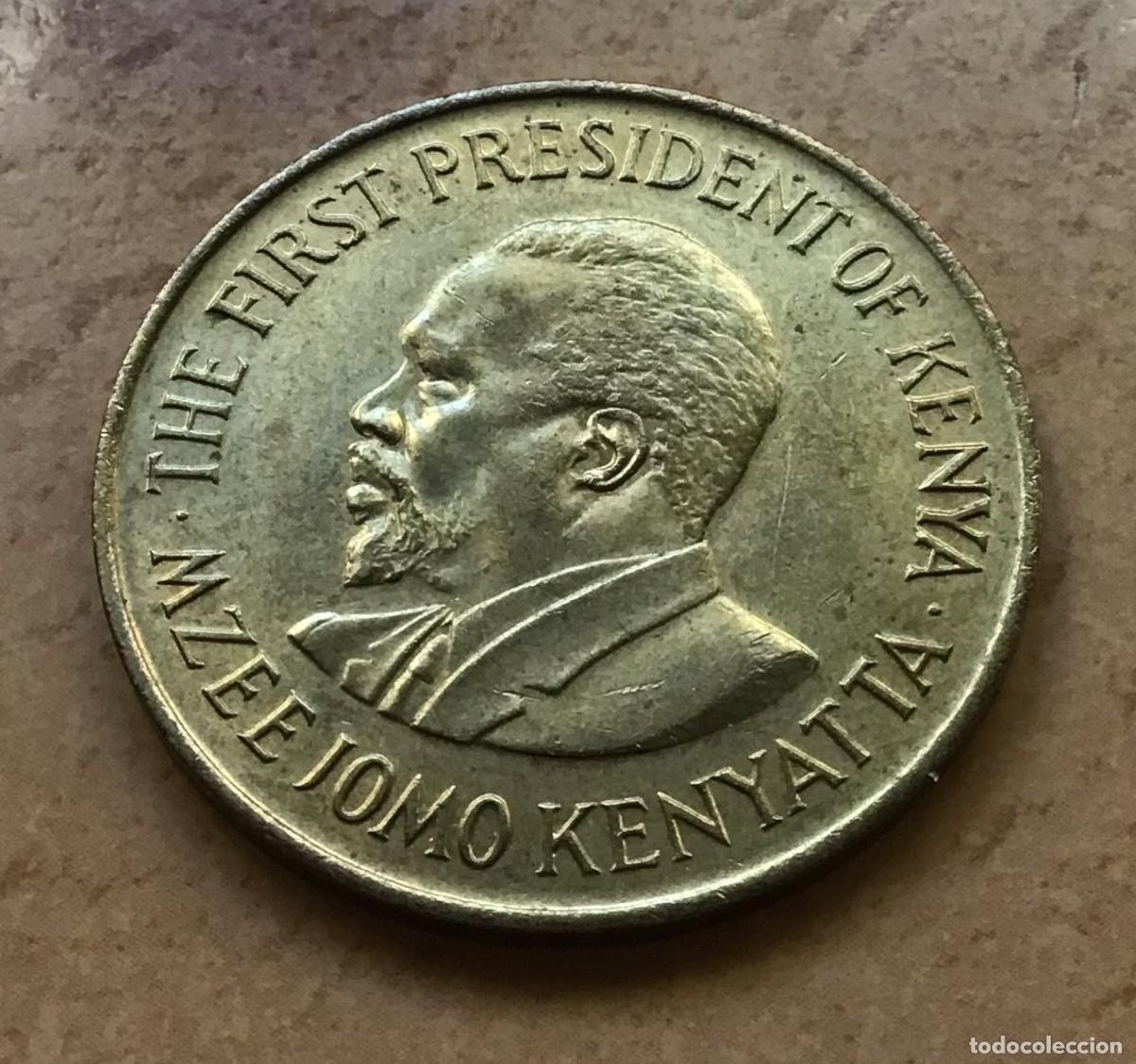 Monedas antiguas de &Aacute;frica: 10 centavos de Kenia. A&ntilde;o 1978 - Foto 2