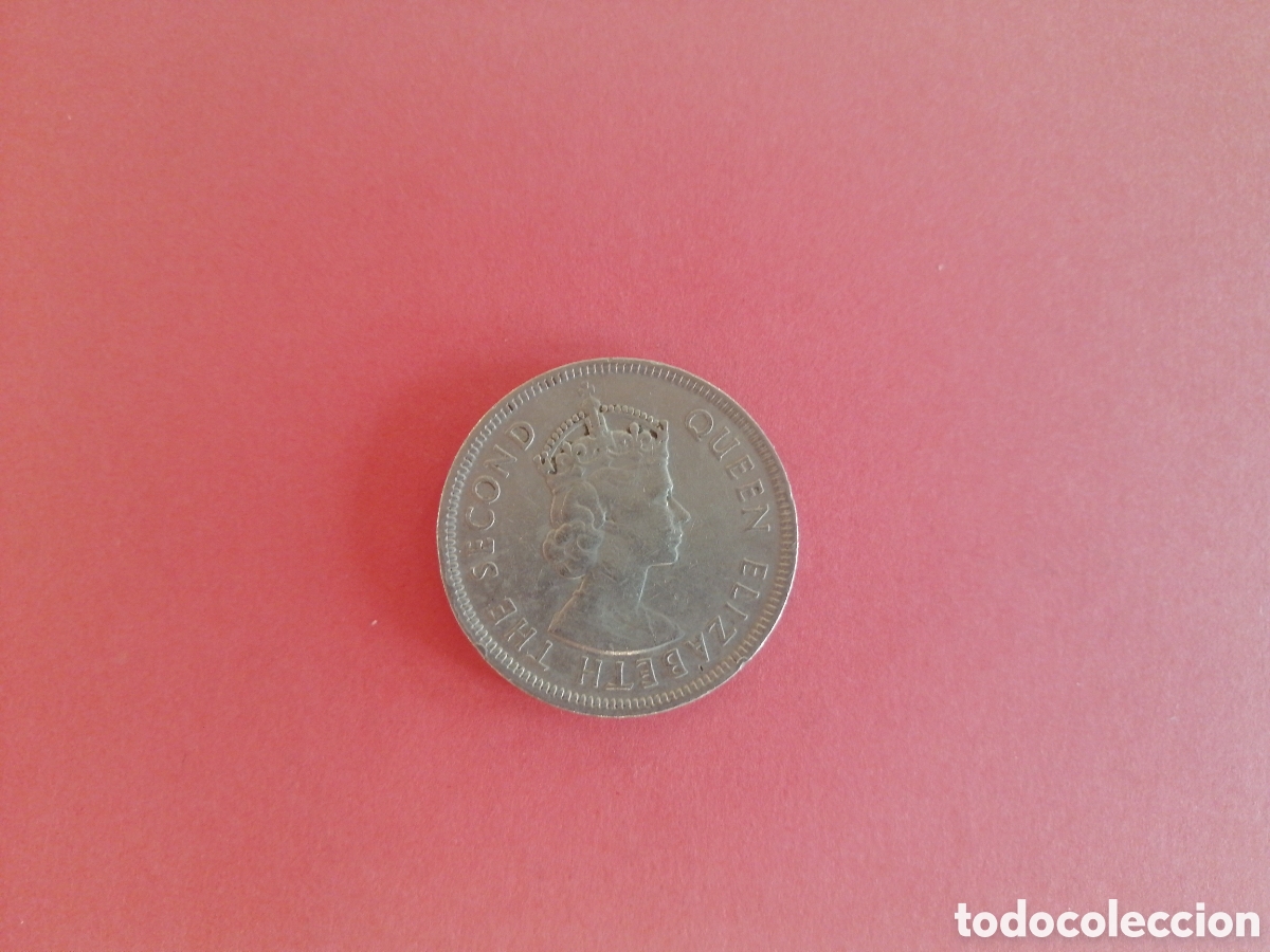 Monedas antiguas de &Aacute;frica: 1 rupia de Mauricio 1975 - Foto 2
